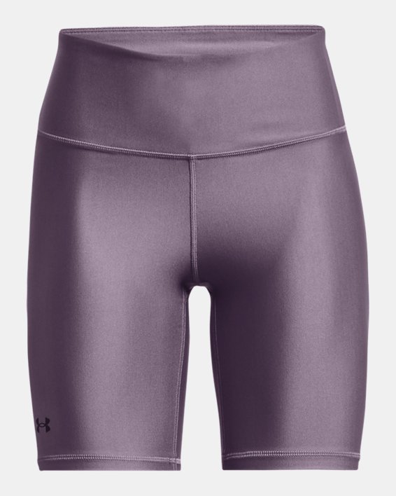 Women's HeatGear® Armour Bike Shorts, Purple, pdpMainDesktop image number 4
